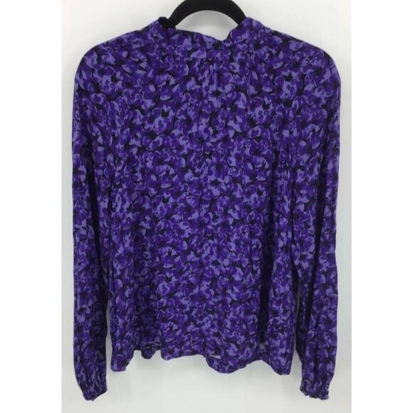 A New Day Top Size Medium Purple Floral Tunic New - Picture 1 of 6